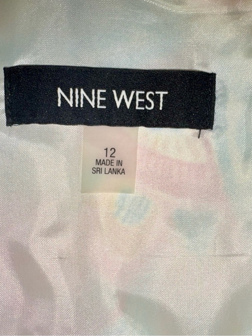 Nine West Floral Border Print Empire Waist Cotton Sundress 12 - Picture 9 of 11